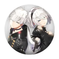 ZXFJXR игра 58 мм NieR Automata Heroine 2B YoRHa № 2 Тип B Escudo de armas Broche круглые значки Stemma иконы