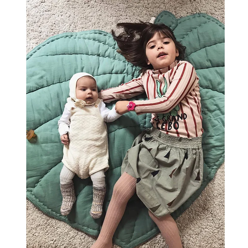 Детские игровые коврики 95 см игрушки для малышей геометрический ковер с листьями