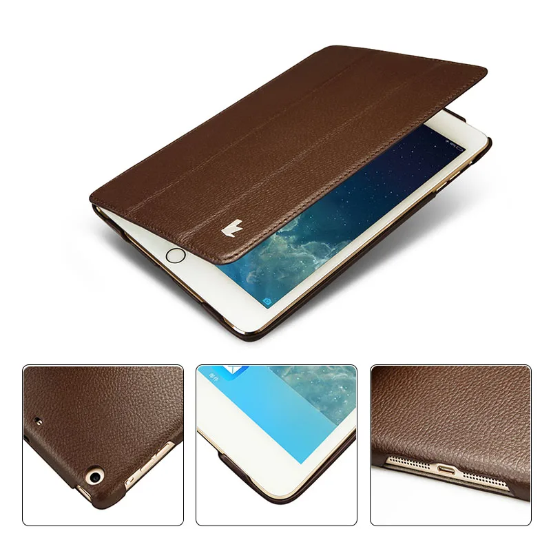 Jisoncase кожаный чехол для iPad Mini 2 3 ультратонкий складной книжка роскошный брендовый