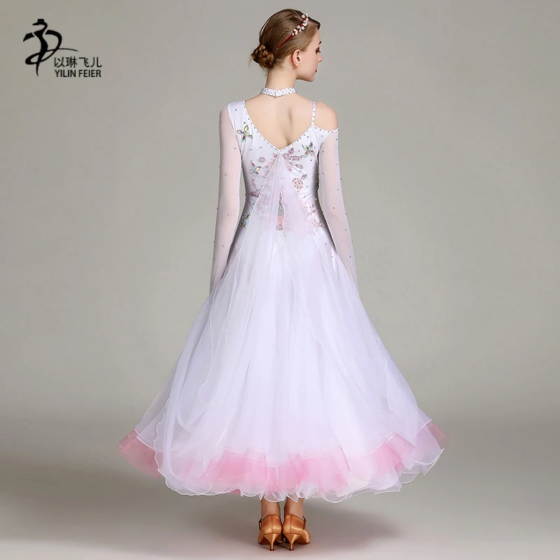 Бальный танец соревнование платье вальс костюмы для румбы Бальные танцы