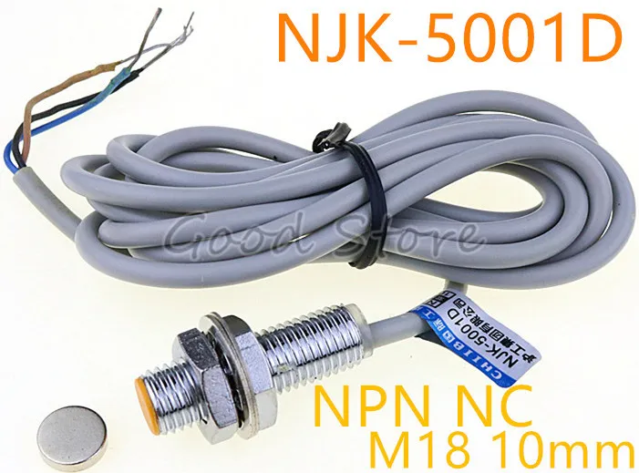 NJK-5001D magnet Inductive hall sensor Proximity Sensor M8 10mm 100mA NPN NC Magnetic switch induction Switch Y | Обустройство дома