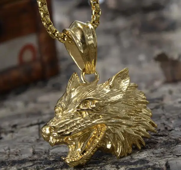 Мужские Подарочные байкерские ювелирные изделия из нержавеющей стали в стиле