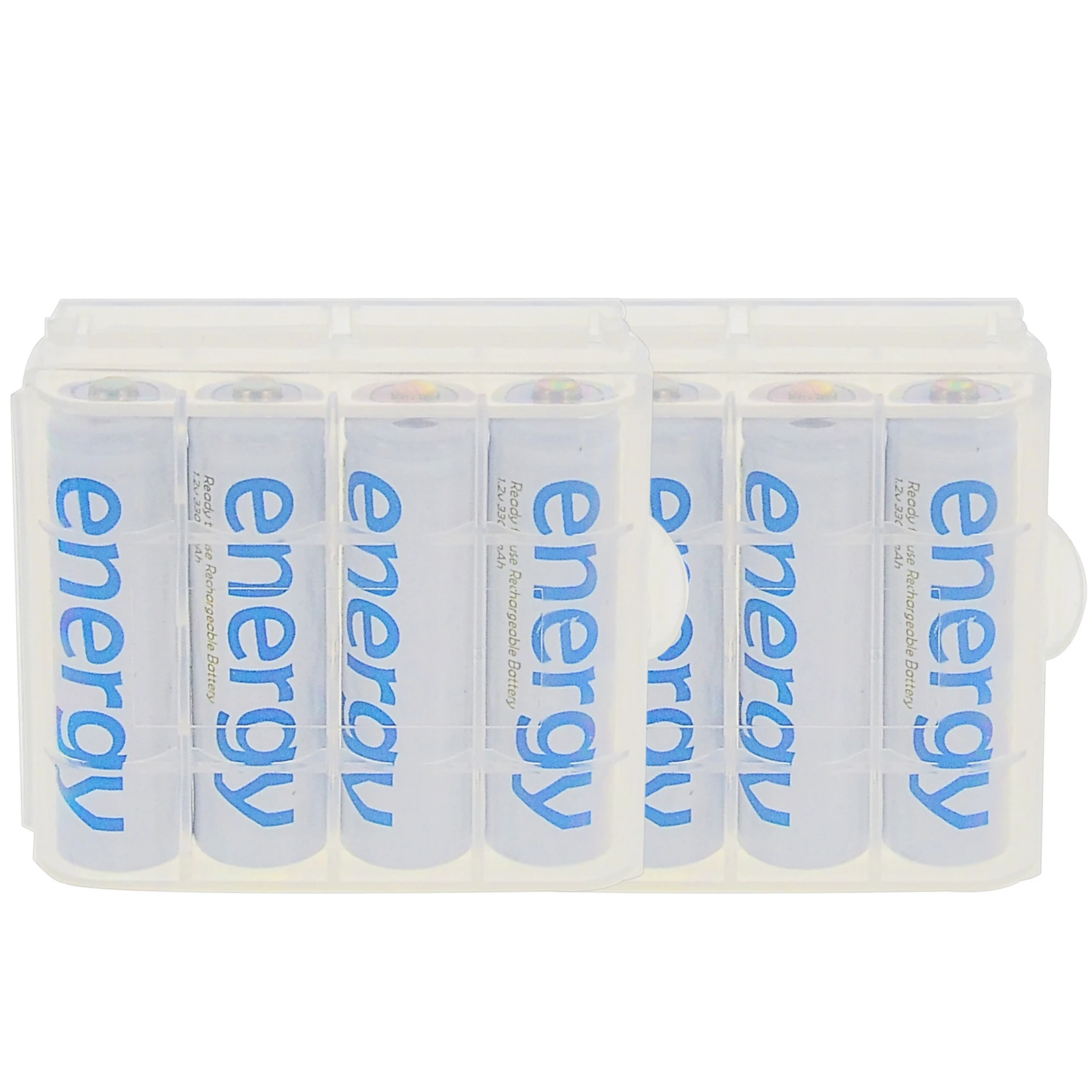 8pcs and 2xcases 4/8/16/32/48 шт. AA 3300 мАч металл-гидридных или никель энергии Перезаряжаемые Батарея белая клетка для MP3 Радиоуправляемый Дрон с Чехол - Цвет: 8pcs and 2xcases