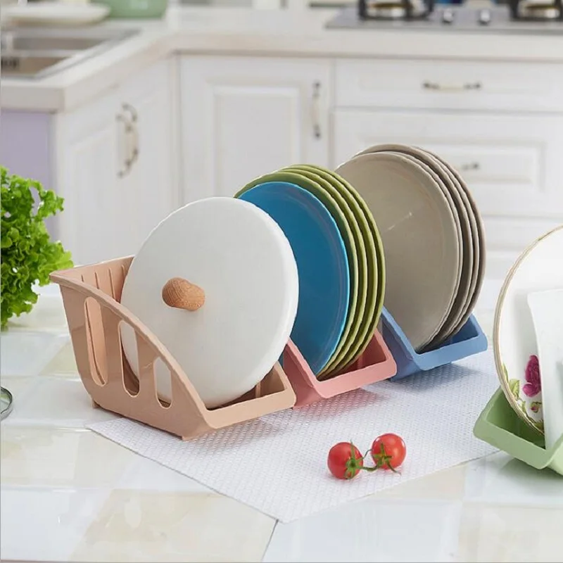 MINGLI 1pc Nordic Style Dish Rack Plastic Single Layer Bowl Drain Kitchen Spoon Shelf Cabinet Holder | Дом и сад