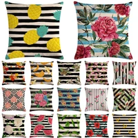 pineapple flamingo sofa decorative cotton linen cushion cover pillow pillowcase 4545 throw pillow home decor pillowcover 40604
