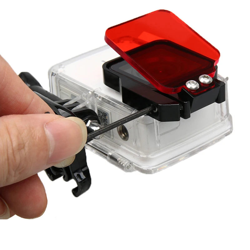 Складной УФ фильтр для дайвинга водонепроницаемый чехол крышка объектива желтые