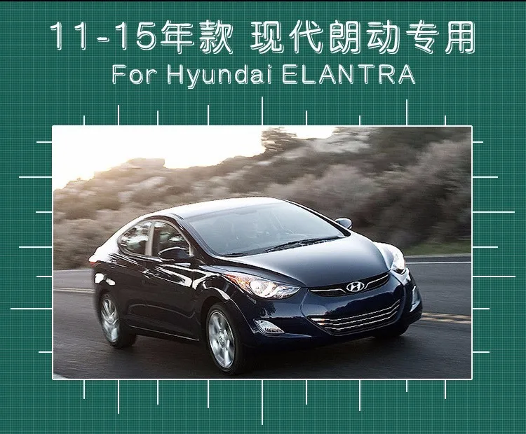 KOWELL автомобильный Стайлинг для фары для автомобиля Hyundai Elantra светодиодный 2011 фары DRL Объектив двойной луч H7 ксеноновые автомобильные аксессуары