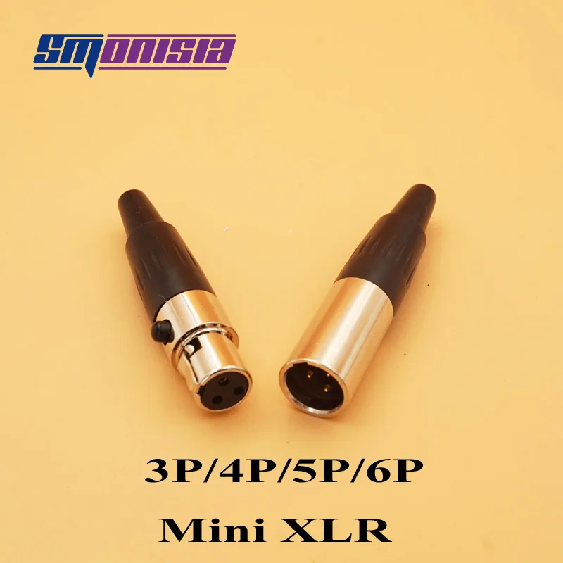 Разъем для микрофона 5 шт./лот Mini XLR 3 4 Pin|4 pin female connector|4 connector cable4 |