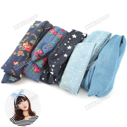 bidexpress Lovely! 1PCS Rabbit Bunny Ear Wire Girl Headband Hair Band Scarf Fitness!! |