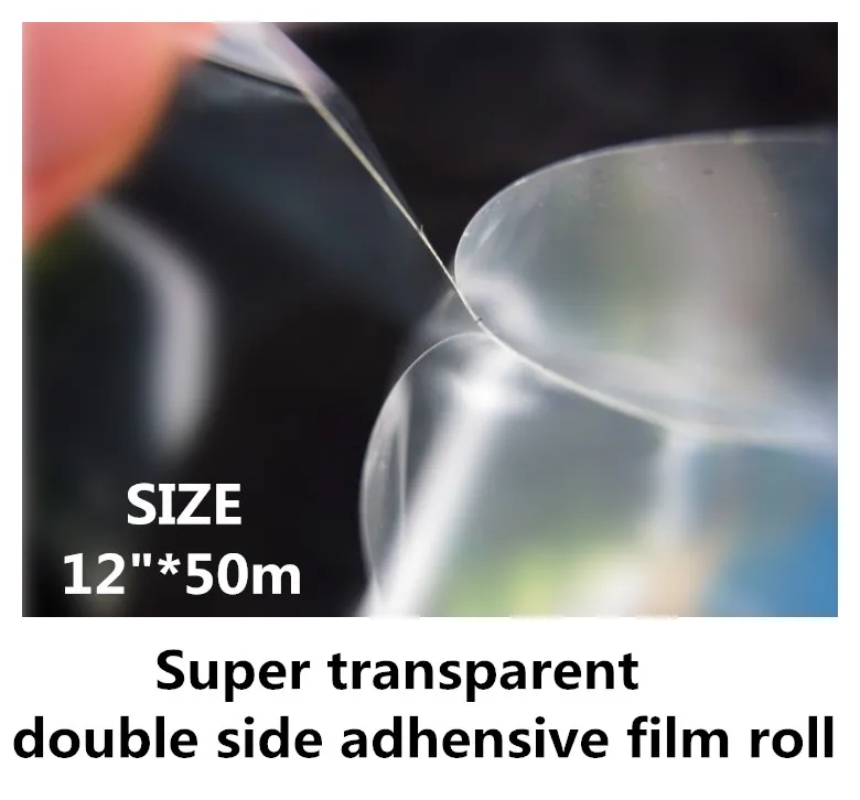 

12"*50m double sided adhesive film roll 0.31m wide