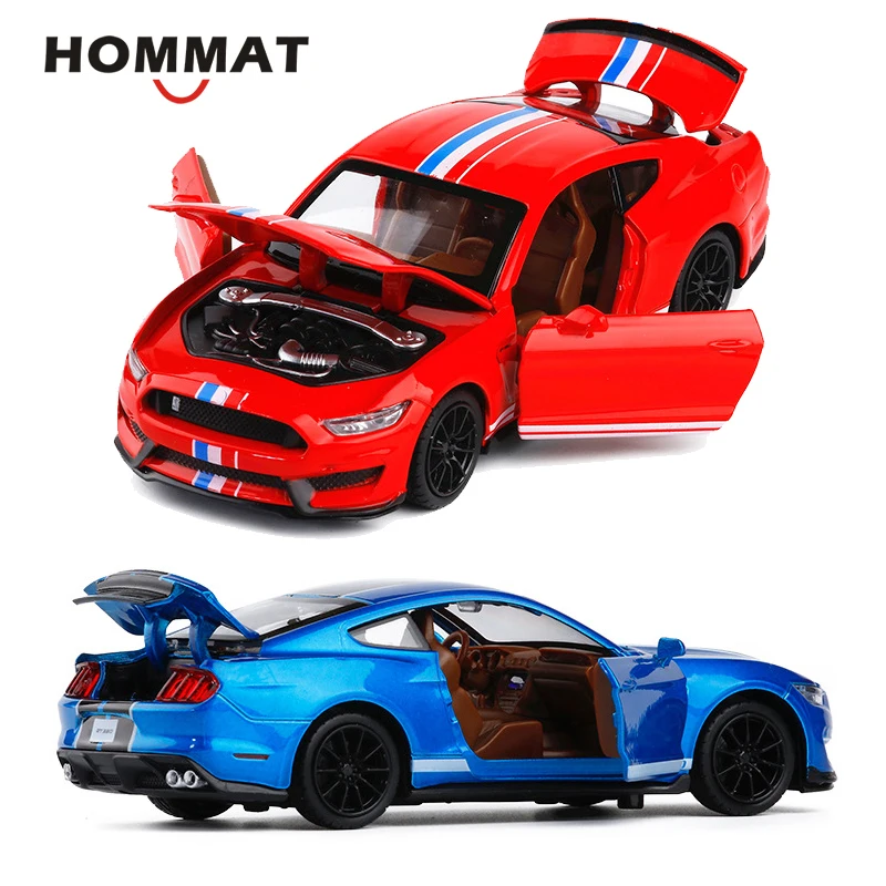 HOMMAT 1:32 весы Ford Mustang Shelby GT350 Игрушечная модель автомобиля Diecasts & Toy транспортные