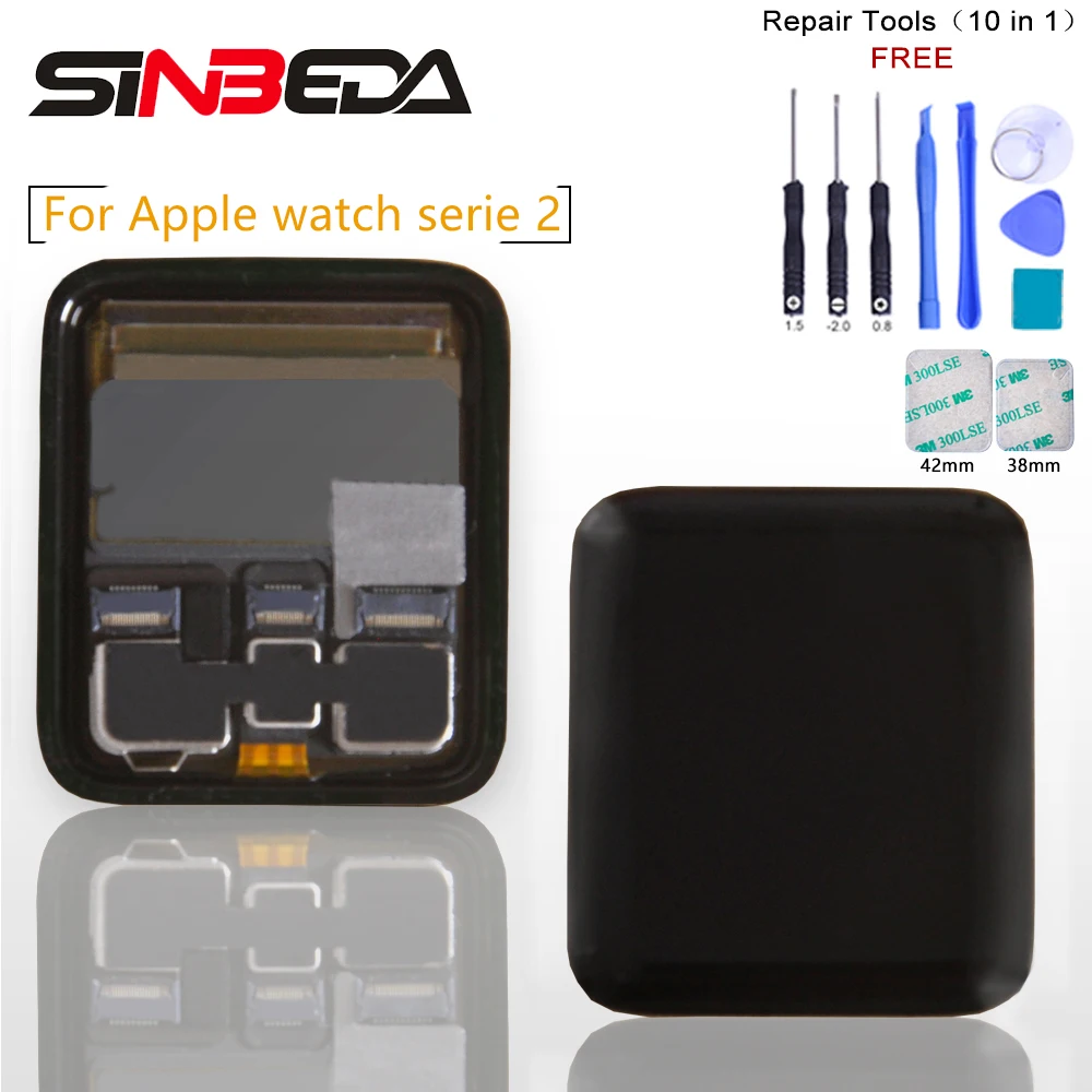 Sinbeda Спорт/сапфир для Apple Watch серии 2 38 мм 42 ЖК дисплей сенсорный экран дигитайзер