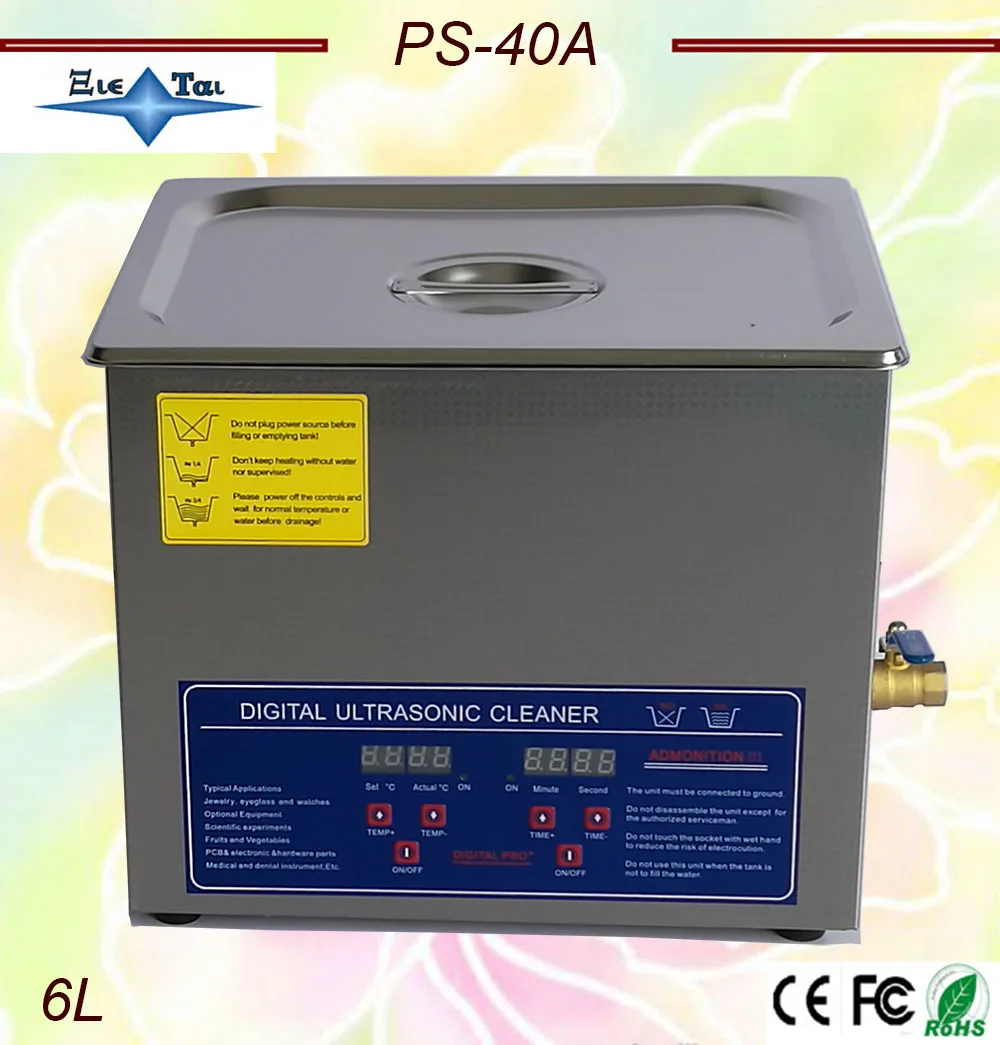 Лучшая цена AC110V/220 В 180 Вт Цифровой ультразвуковой очиститель 6.0L