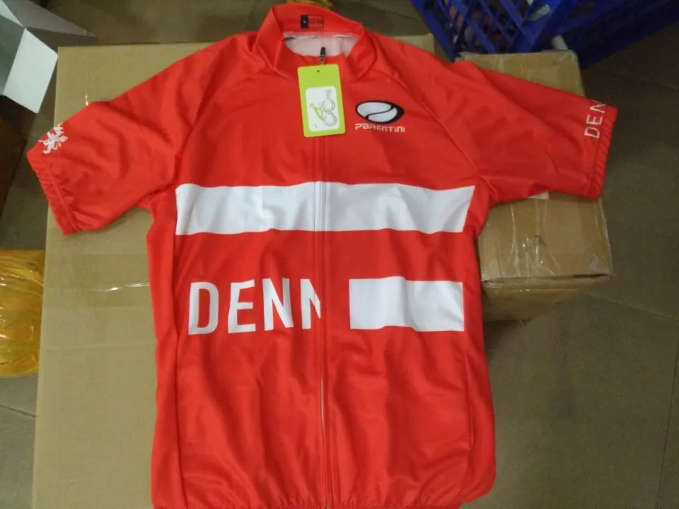 2017 Дания сборной Для мужчин только Велоспорт Джерси короткий рукав велосипедный