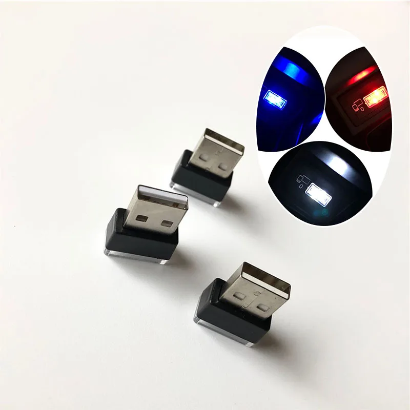 1 шт. Автомобильный USB светодиодный атмосферный декоративный светильник для Nissan
