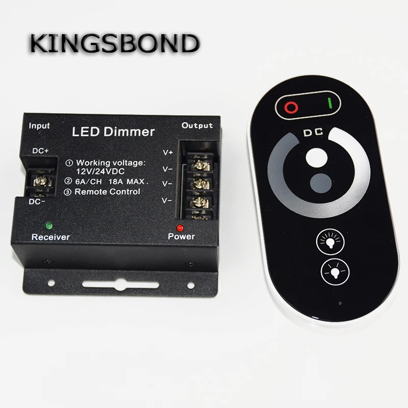 Бесплатная доставка 6 клавишный Одноцветный диммер контроллер температуры с