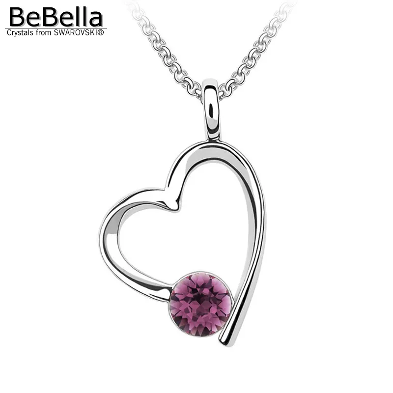 Женское ожерелье с подвеской в виде сердца BeBella модное ювелирное изделие