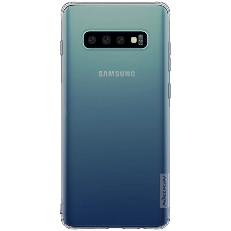 Nillkin Прозрачный чехол для samsung Galaxy S10 S10e противоударный чехол-бампер для Galaxy S10 Plus тонкий ТПУ защитный чехол S10 - Цвет: Transparent Gray