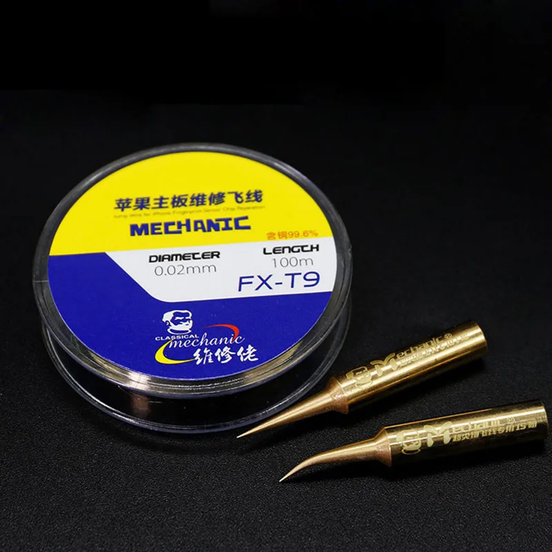 Новинка 3 шт./компл. медный паяльник наконечники 0 02 мм PCB соединительная проволока