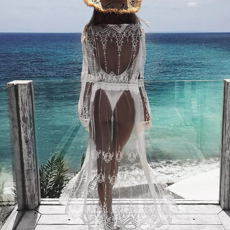 Женское длинное платье бикини женская Пляжная накидка модное пляжное |