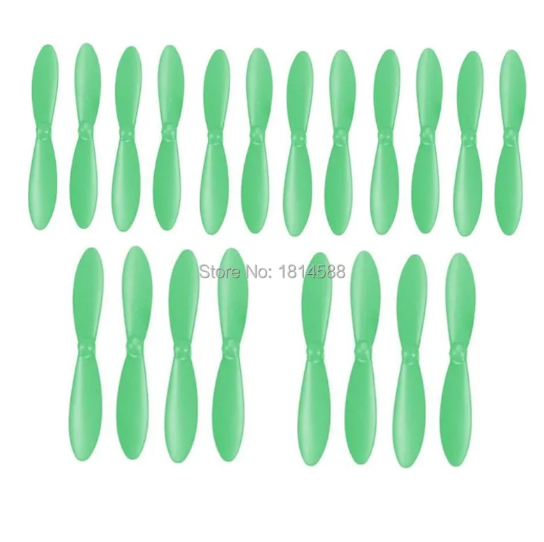 

20PCS Hubsan X4 H107P H107C + H107D + PLUS Quadcopter accessories H107D + -02 green main blade propeller blades