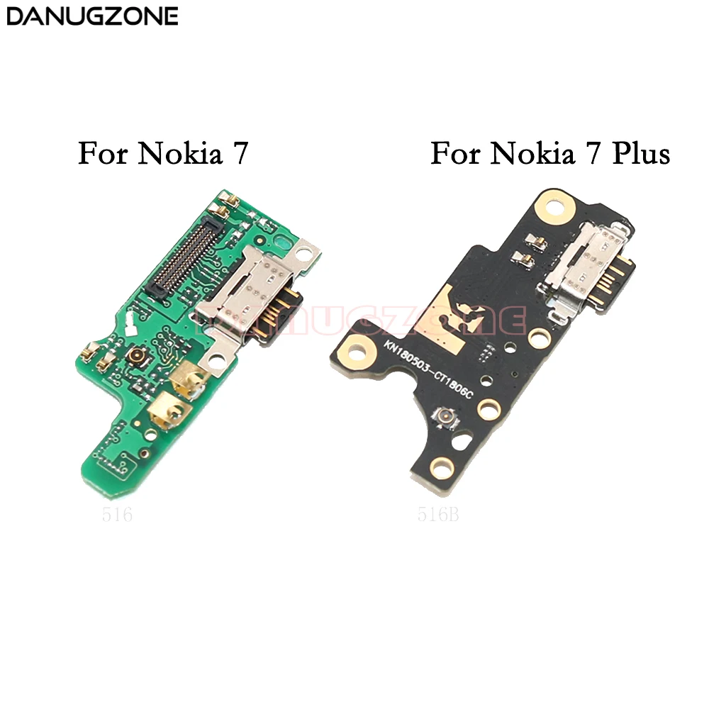 2 шт./лот для Nokia 7 Plus TA 1046/1049/1055/1062/TA 1041 USB зарядная док станция разъем порт плата