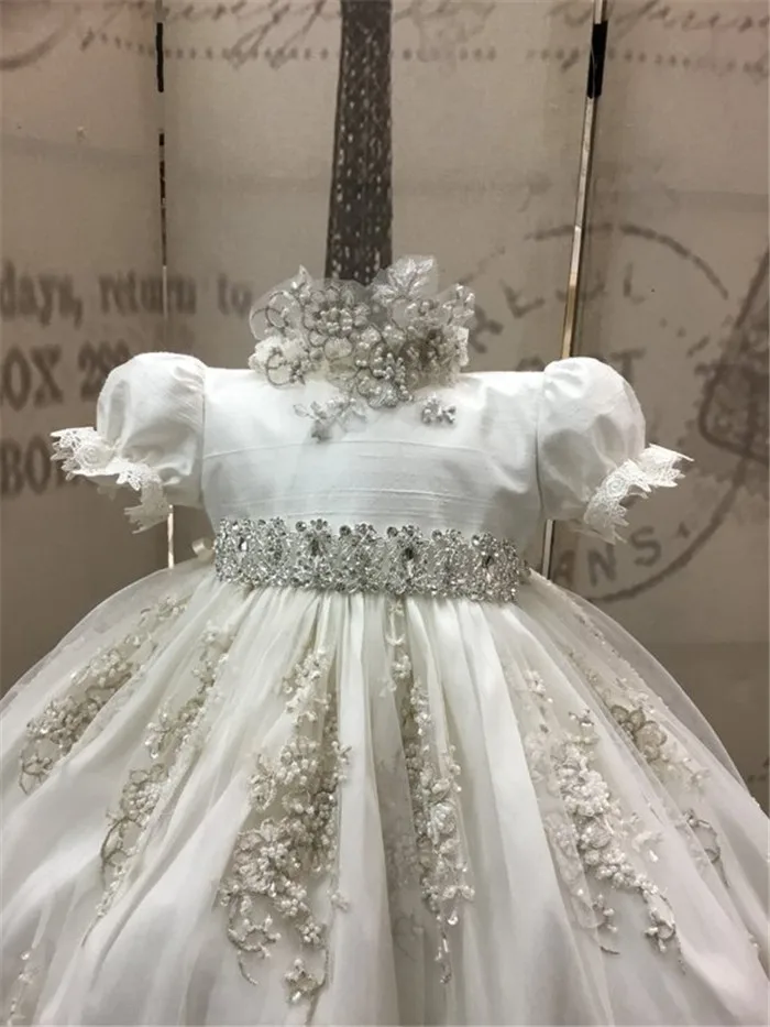 Новое платье на крестины для маленьких девочек первого дня рождения крещения