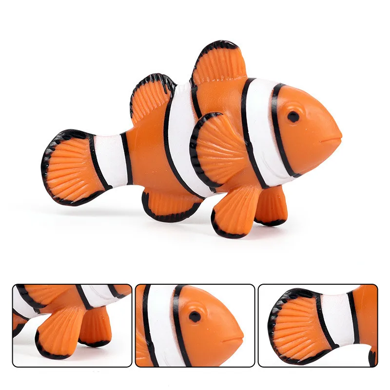 Yandex 3D Ocean World 8CM PVC Seabed Biological Animal Model Clownfish Collection Decoration Children's Toys Gifts | Игрушки и хобби