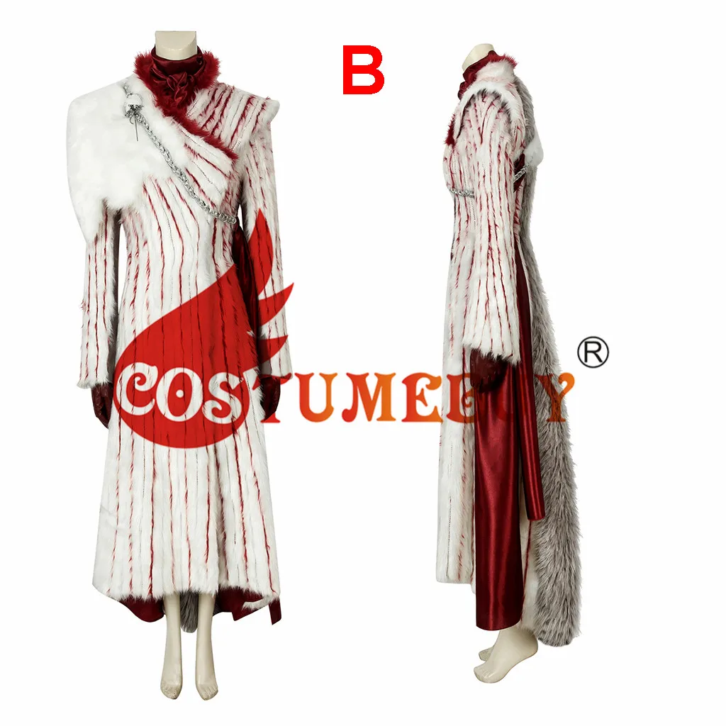 CostumeBuy костюм для косплея из Игры престолов 8 сезон Дракон матери Дейенерис Таргариен костюм средневековый женский костюм Тренч L920