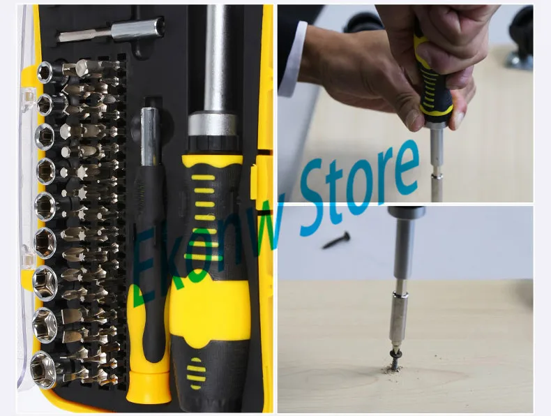 65 в 1 ящик для инструментов многофункциональный Набор отверток трещотка гаечный