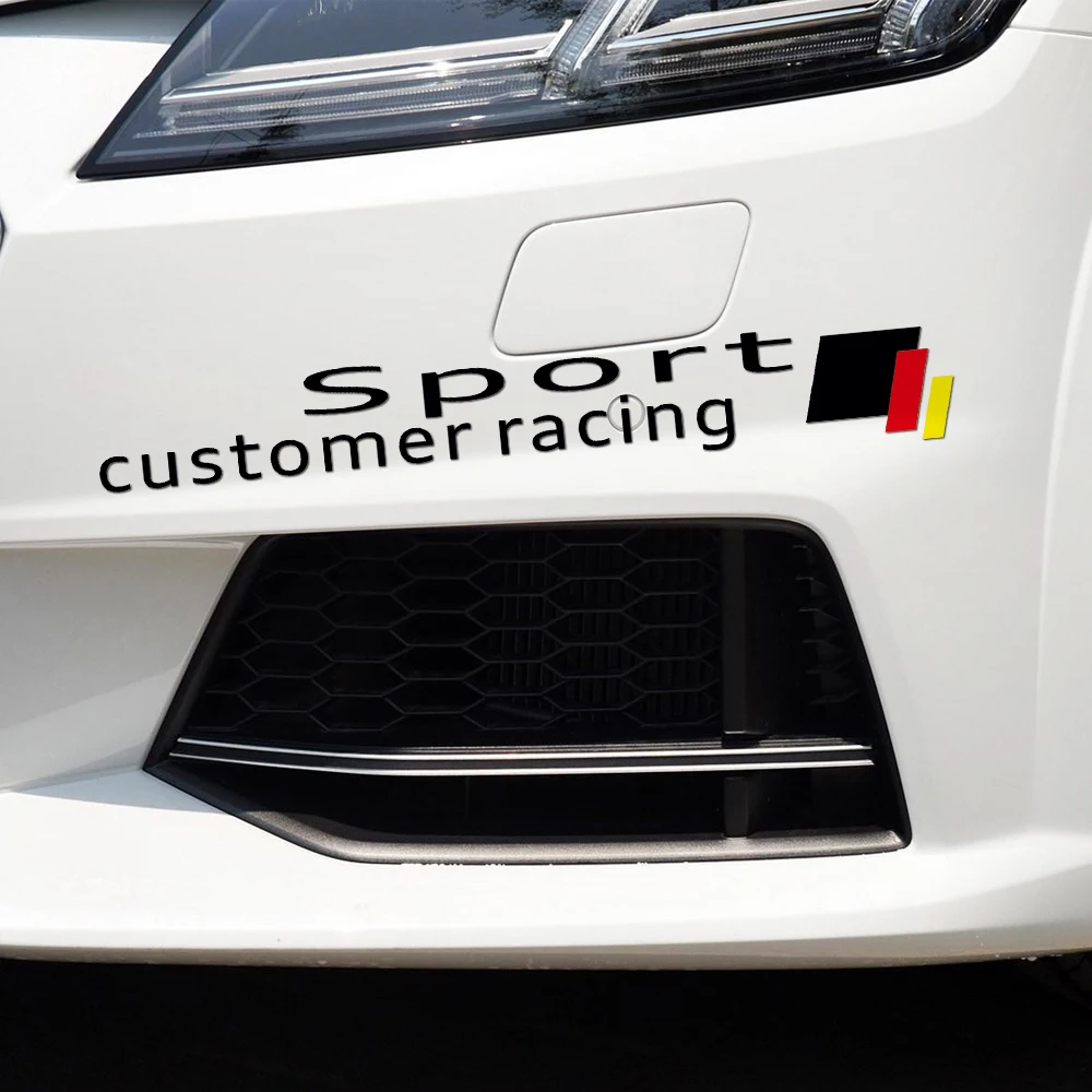 Наклейки на передний бампер спортивные гоночные наклейки для Audi a3 a4 a6 b8 c5 b7 c6 c7 q5 q7