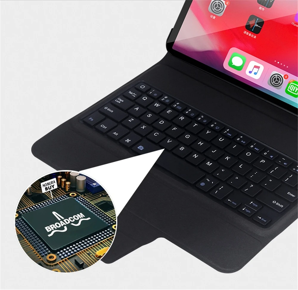 Kemile ультра тонкий чехол-клавиатура для iPad 9,7 / Pro 9,7 Air 9,7 для mini 5 7,9 дюймов для iPad Air 3 10,5 Pro 11 12,9 чехол