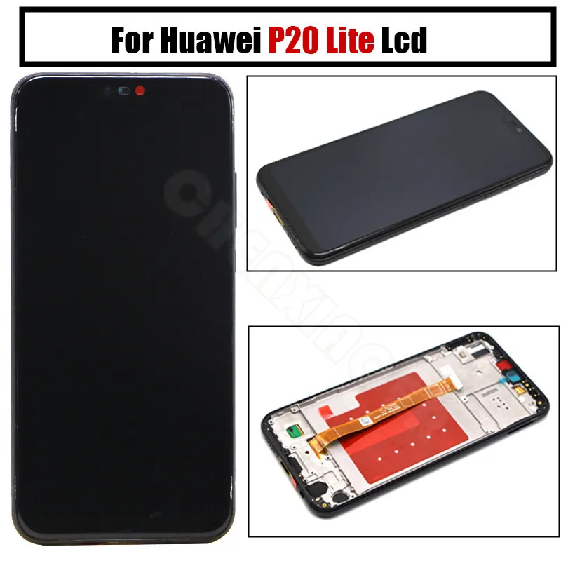 Huawei P20 Lite LCD Display +Touch Screen Digitizer Assembly Replacement for Nova 3E 5.84inch With Frame | Мобильные телефоны и