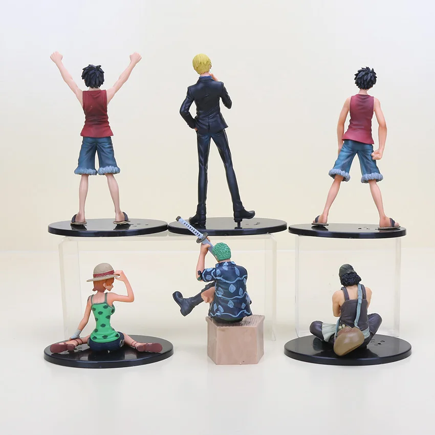 Экшн фигурки Luffy Zoro Sanji Nami из ПВХ коллекционные модели игрушек 2 шт./компл. 8 16 см|model