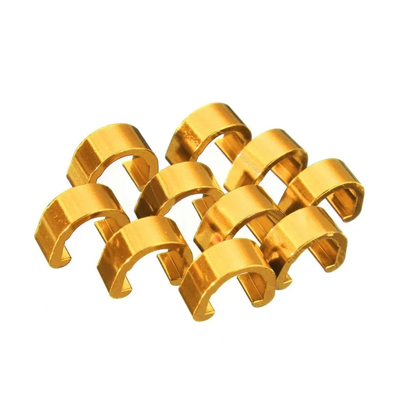 10 шт./компл. Пряжка из алюминиевого сплава для велосипеда типа C органайзер рамы MTB