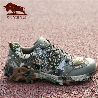 forest camo Мужская Тактическая Военная тренировочная Треккинговая походная обувь, армейская камуфляжная обувь для пустыни, Уличная обувь camo rock, горная обувь - Цвет: forest camo