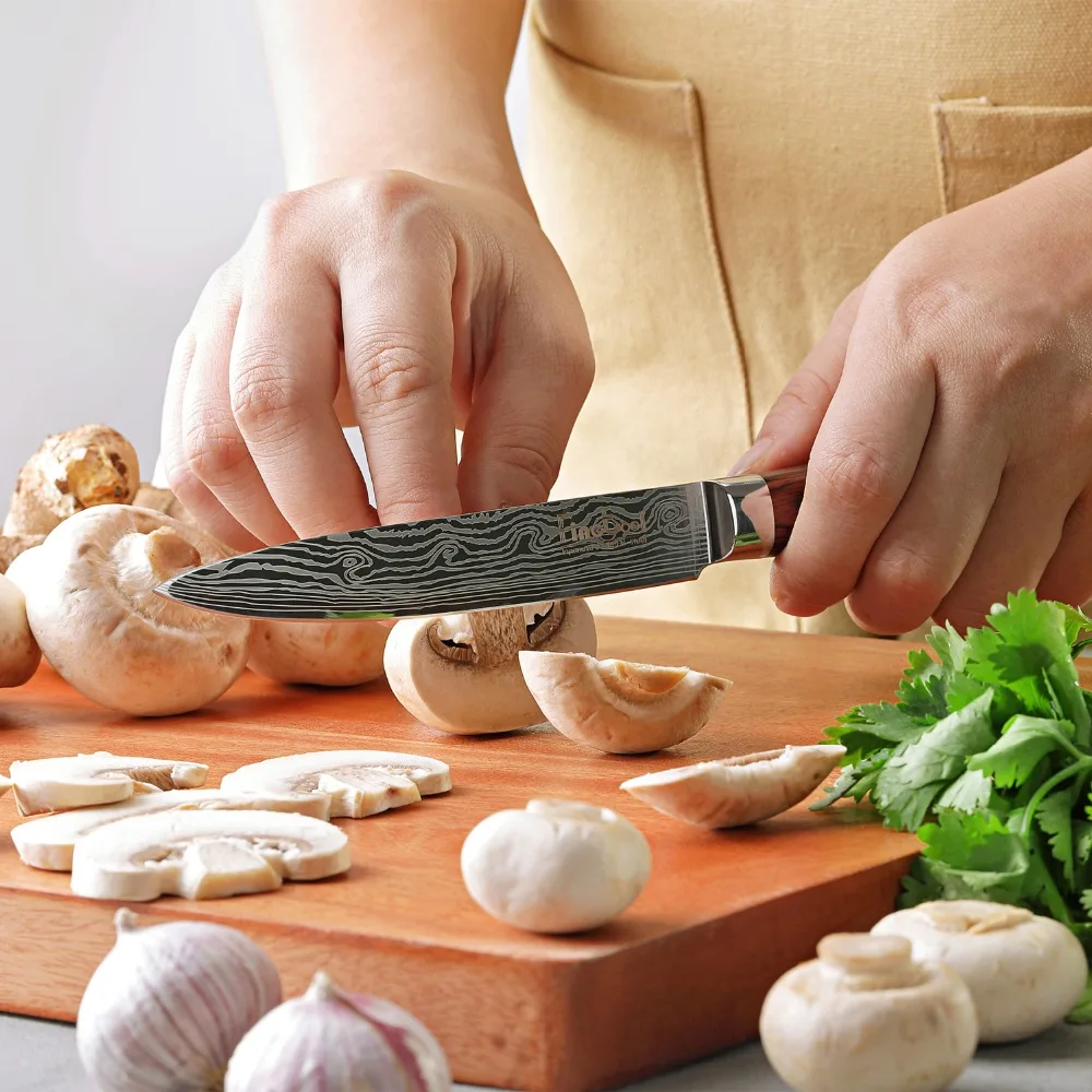 5 Inch Utility Knife 7cr17mov Japanese Stainless Steel Kitchen inch Knives Color Wood Handle Tools | Дом и сад