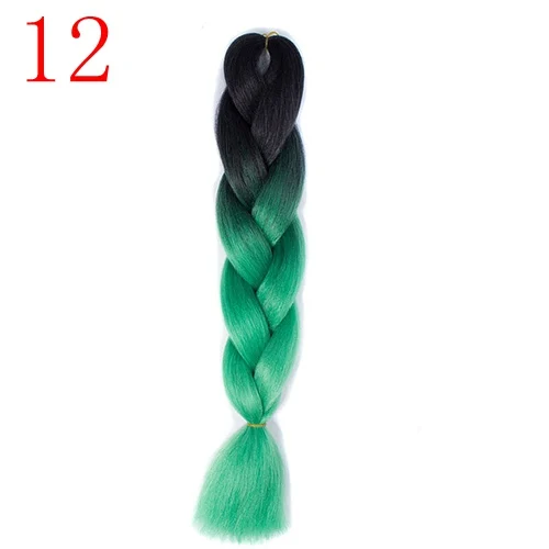 MERISIHAIR Омбре плетение волос 24 дюйма 100 г/шт. синтетические жгуты для вплетания прическа наращивание волос розовый красный синий белый - Цвет: #144
