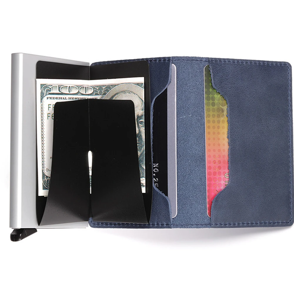 Мужской держатель для Карт RFID алюминиевый сплав кредитных карт 2020 новейший