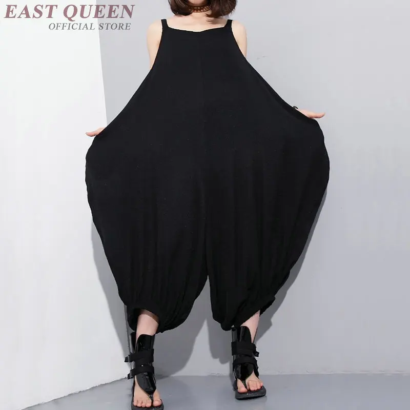 Женские летние комбинезоны большого размера черные для женщин 2018 элегантные KK2279