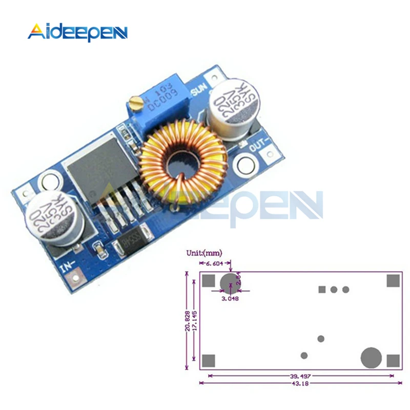 XL4015 5A DC to CC CV Lithium Battery Step Down Charging Board LED Power Converter Charger Module 5V-32V 0.8V-30V | Строительство и