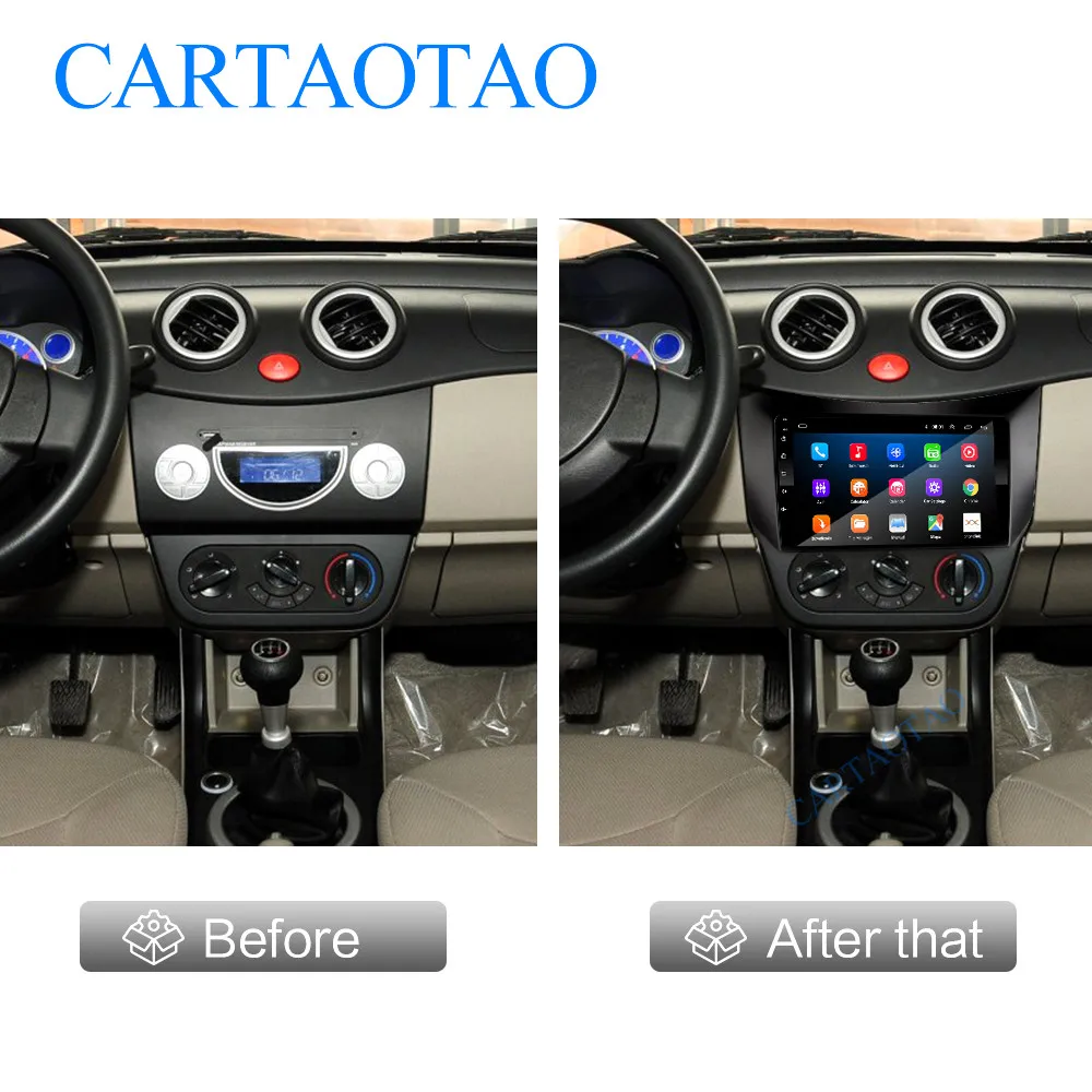 2 din Android 8,1 Автомобильный мультимедийный DVD плеер для Lifan 320 2009 2010 2011 2012 2.5D hd-навигатор для автомобиля gps навигации bluetooth-плеер
