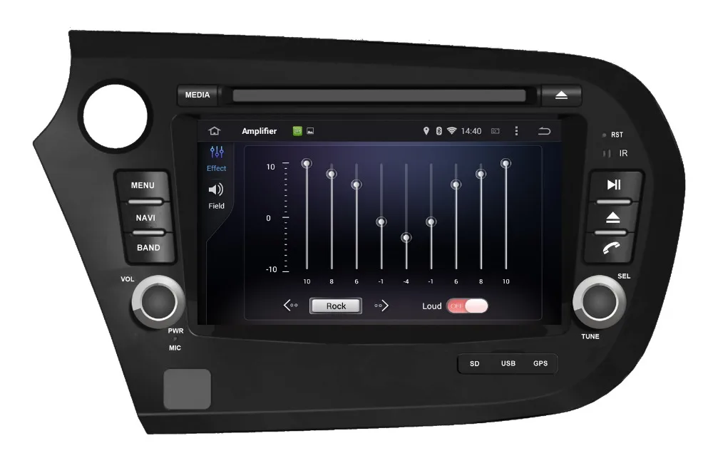 Android 7,1 автомобильный DVD gps для HONDA Insight 2010-2013 с gps навигацией Радио BT CD USB DVR 3g wifi видео стерео
