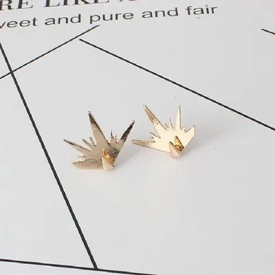 M MISM корейский стиль золото серебро цвет геометрический серьги для женщин