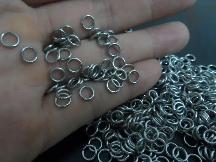 Fate Love 1000 шт. 1*6 мм прочное кольцо из нержавеющей стали 316L и разрезные кольца