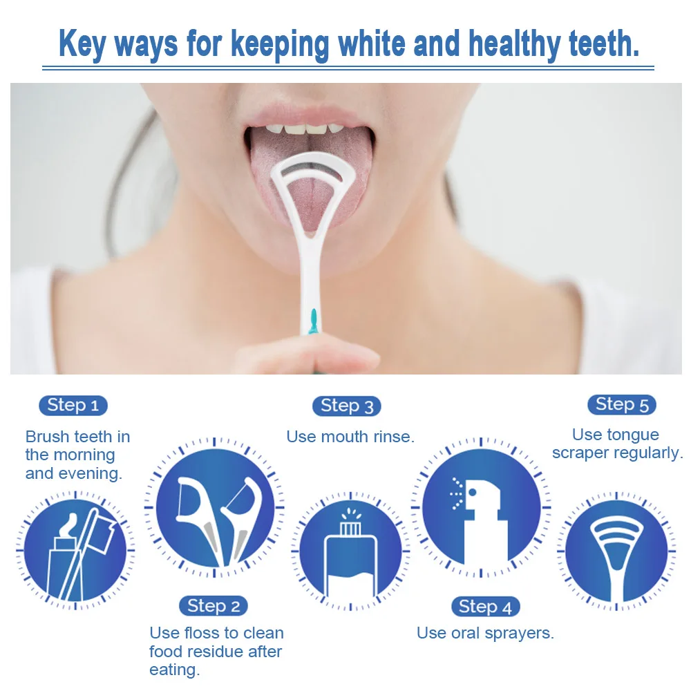 2 шт. скребок для языка полости рта щетка чистки свежее дыхание уход за зубами |