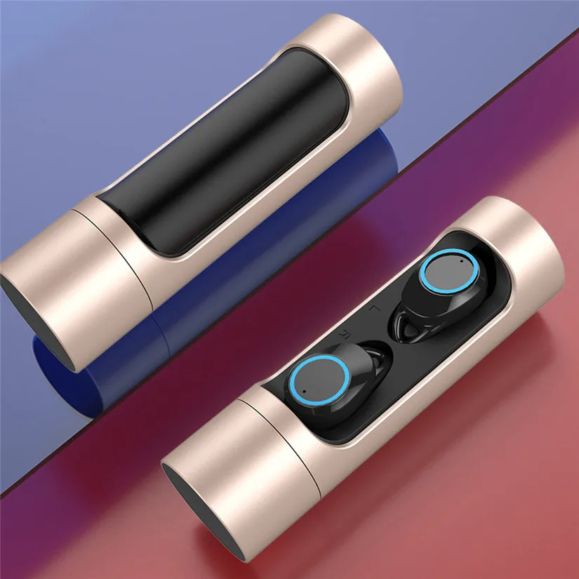 gold HIPERDEAL Bluetooth 5,0 беспроводные наушники глубокие басы Наушники водонепроницаемые наушники с зарядным устройством и микрофоном для смартфона# 4N - Цвет: gold