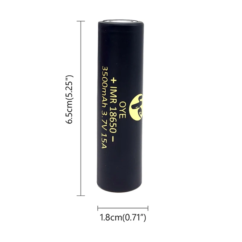 Новинка 18650 литий-ионная аккумуляторная батарея 3500mAh 15A литиевая батарея с высоким дренажом для Flashinglight Vaping 3,7 V 18650 батарея