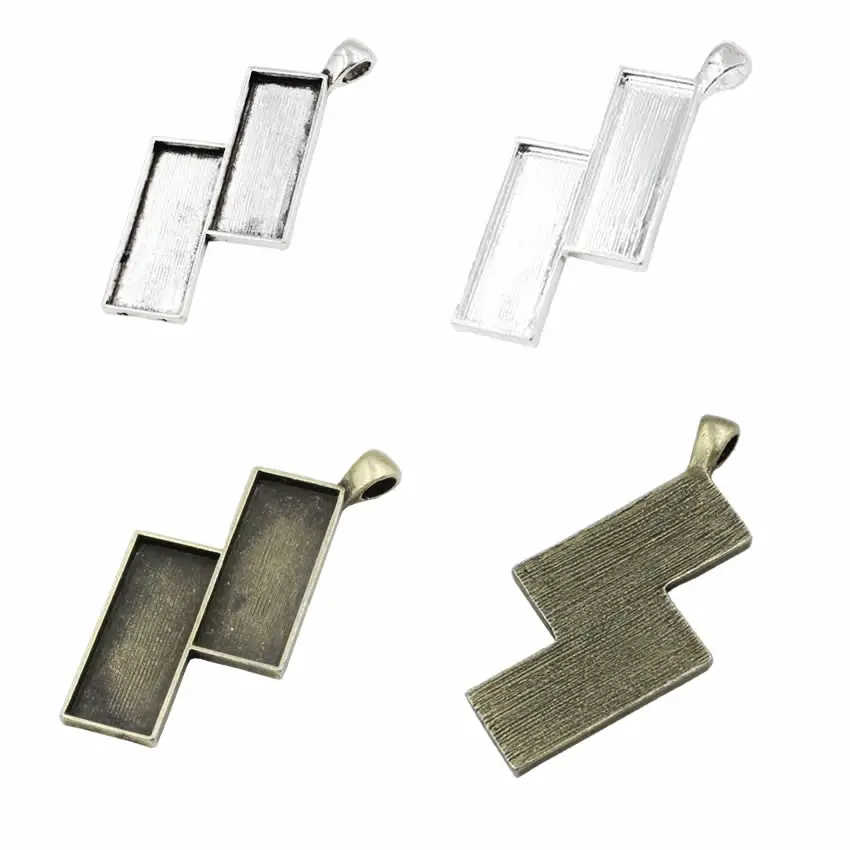 Подходит для 10*25 мм прямоугольного античного серебра/бронзового серебряного