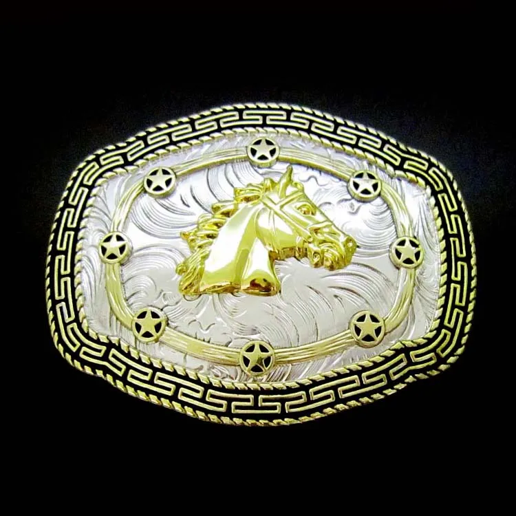 Ковбойская ковбойская сумка с пряжкой на ремешке серебристая золотом | Дом и сад